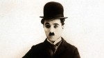 Head and shoulders portrait of Charlie Chaplin as the 'little tramp'