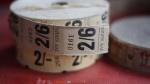 A roll of 'Ivy Series' brand cinema tickets