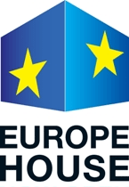 The logo for Europe House
