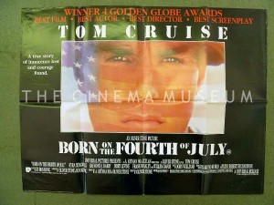 A poster for Born on the Fourth of July 