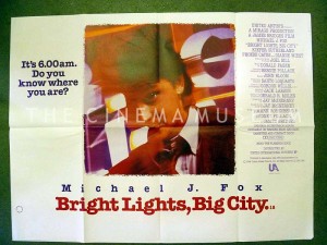 A poster for Bright Lights, Big City
