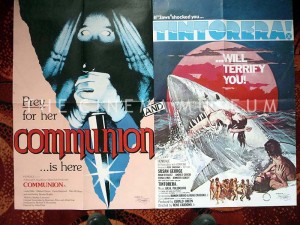 A poster for Communion/Tintorera! doublebill