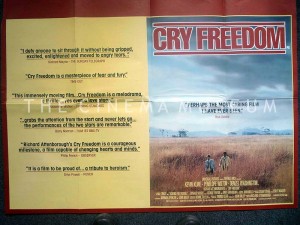 A poster for Cry Freedom