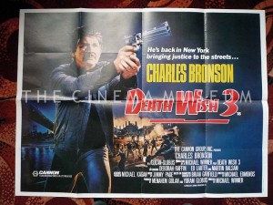 A poster for Death Wish 3