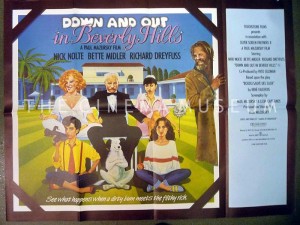 A poster for Down And Out In Beverly Hills