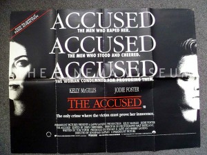A poster for The Accused