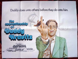A poster The Apprenticeship of Duddy Kravitz