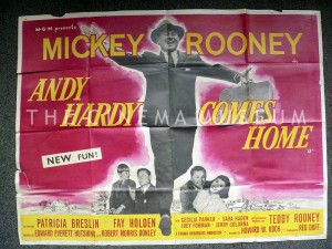 A poster for Andy Hardy Comes Home
