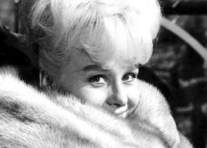 Close-up of Barbara Windsor in furs in Crooks in Cloisters