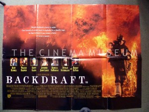 A poster for Backdraft
