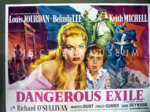 A poster for Dangerous Exile