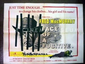 A poster for Faces of a Fugitive 