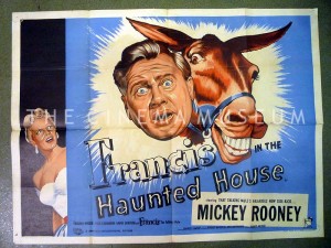 A poster for Francis In The Haunted House