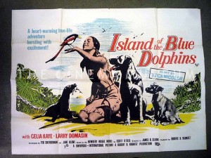 A poster for Island of the Blue Dolphins 