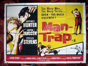 A poster for Man Trap