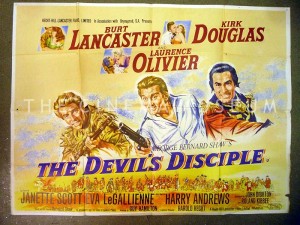 A poster for The Devil's Disciple