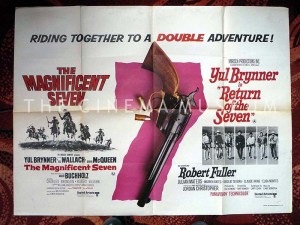 A poster for The Magnificent Seven/Return of the Seven doublebill