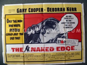 A poster for The Naked Edge