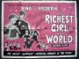 A poster for The Richest Girl In The World