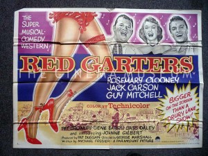 A poster for Red Garters 