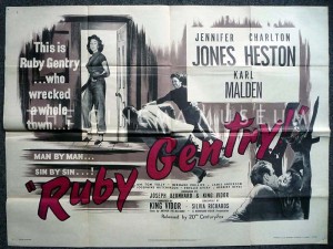 A poster for Ruby Gentry