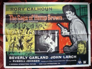 A poster for The Saga of Hemp Brown
