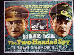 A poster for The Two-Headed Spy