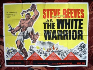 A poster for The White Warrior