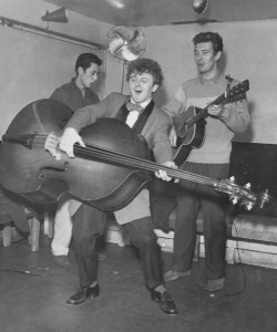 Wee Willie Harris playing acoustic bass