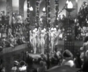 Screenshot of the ball scene from A Woman Redeemed