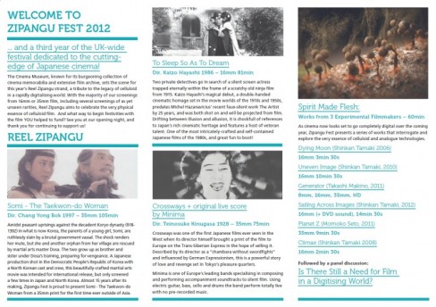 Zipangu festival programme page 2
