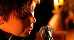 close up of singer CN Lester