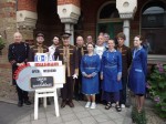 Volunteers outside the Cinema Museum