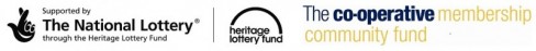 Heritage Lottery Fund & Co-op sponsor logos