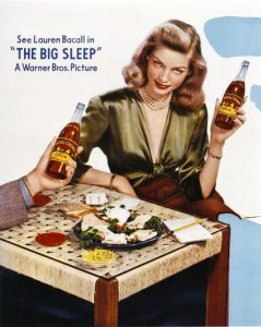 Lauren Bacall advertising Royal Crown Cola