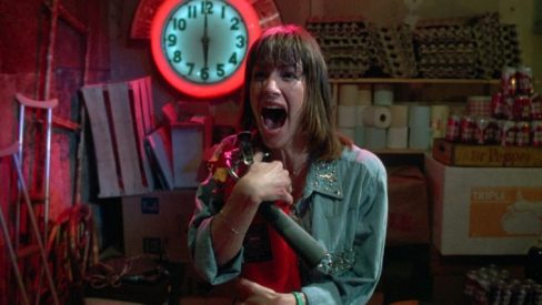 Caroline Williams in The Texas Chainsaw Massacre 2