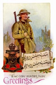 Christmas card from the First Surrey Rifles
