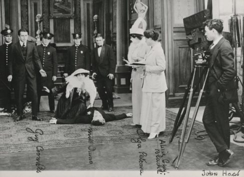 Alice Guy-Blaché on set