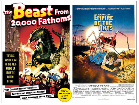 The Beast from 20,000 Fathoms and Empire of the Ants posters