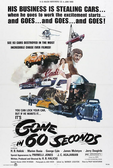 The Nickel presents Gone in 60 Seconds (1974) on 16mm film