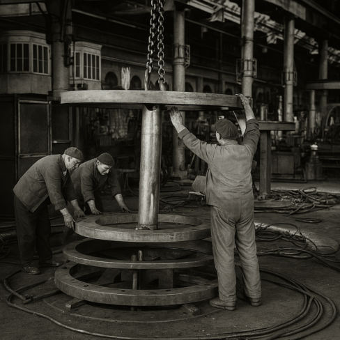 Film still from the John Huntley Archive